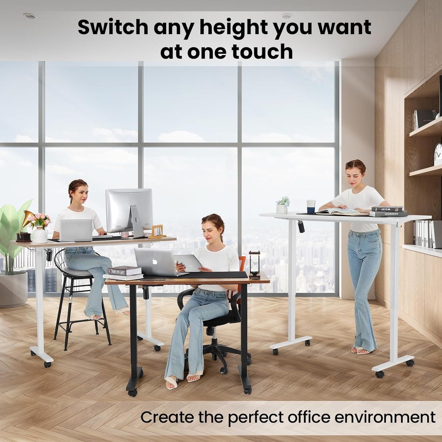 55" Electric Standing Desk - Adjustable Height