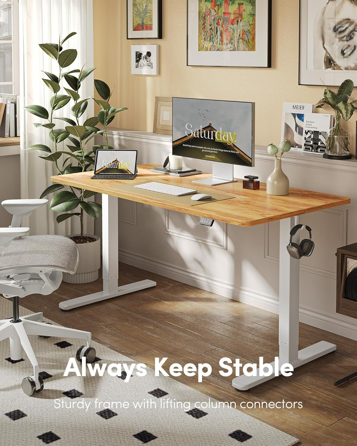 55” Electric Standing Desk – Height Adjustable with Memory Settings