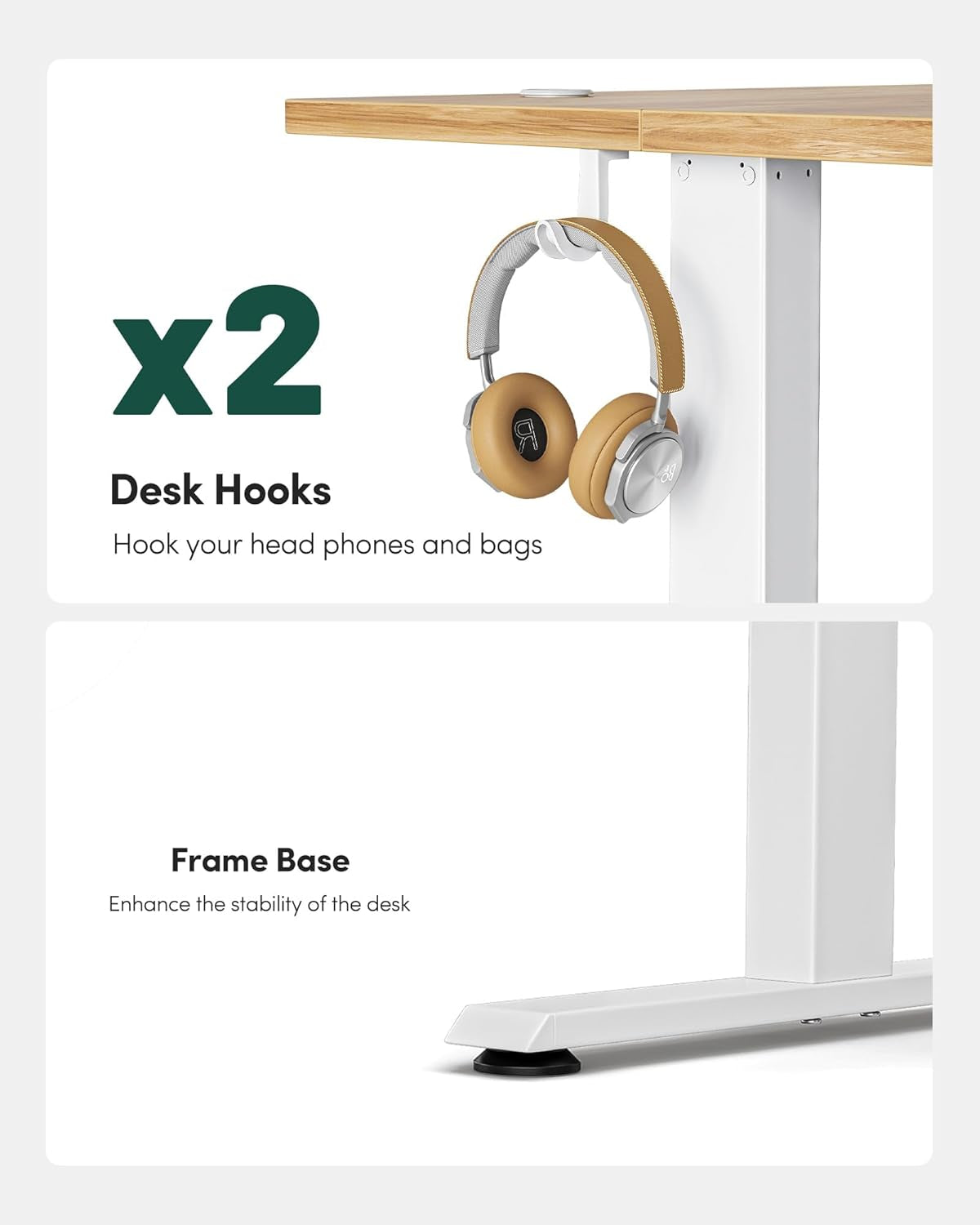 55” Electric Standing Desk – Height Adjustable with Memory Settings