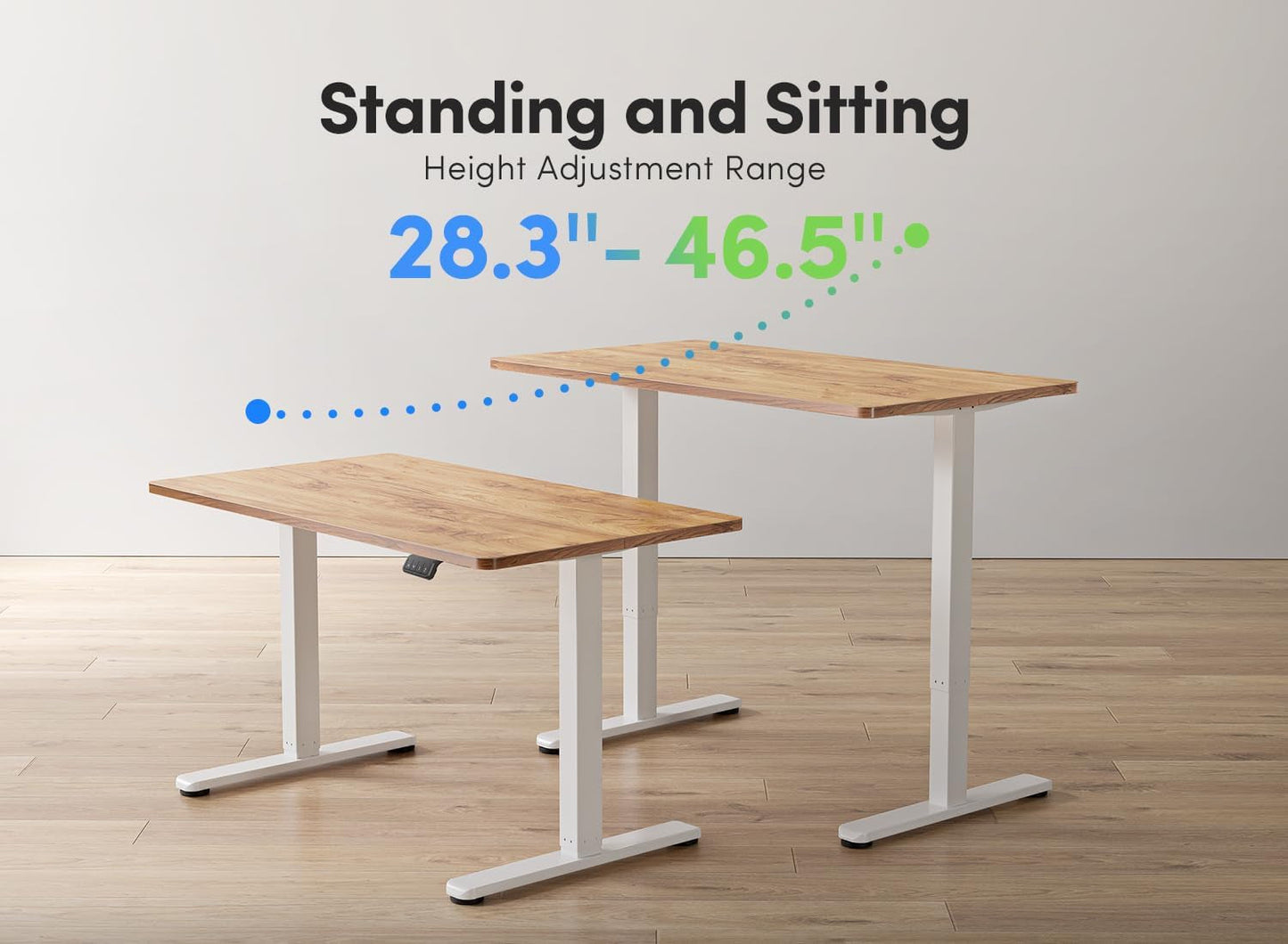 55” Electric Standing Desk – Height Adjustable with Memory Settings